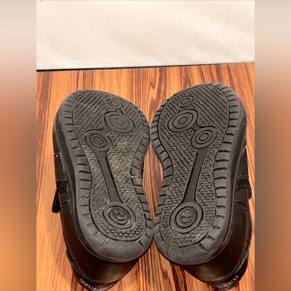 Darrell Toddler Boys Velcro & Lace Black Dress Shoes, Sizes 8 - Picture 3 of 8